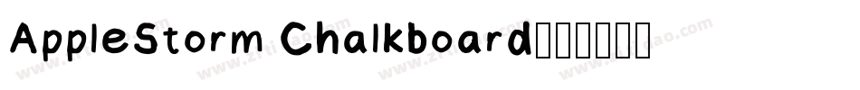 AppleStorm Chalkboard字体转换